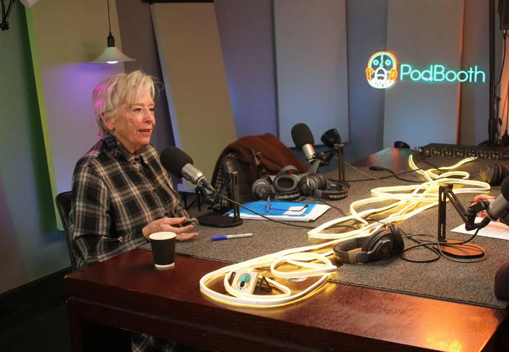 Maggie Beer on a Podcast